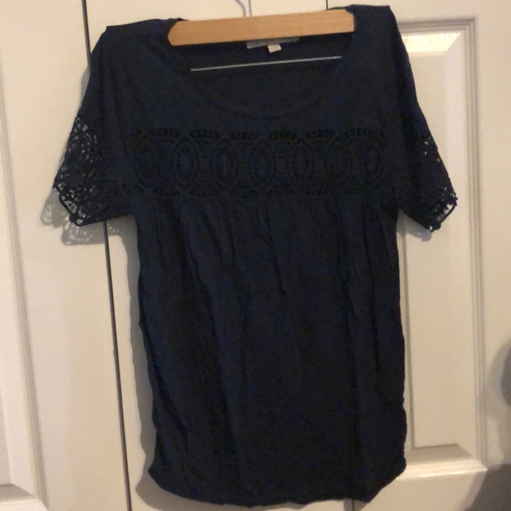 Loft xs petite navy shirt